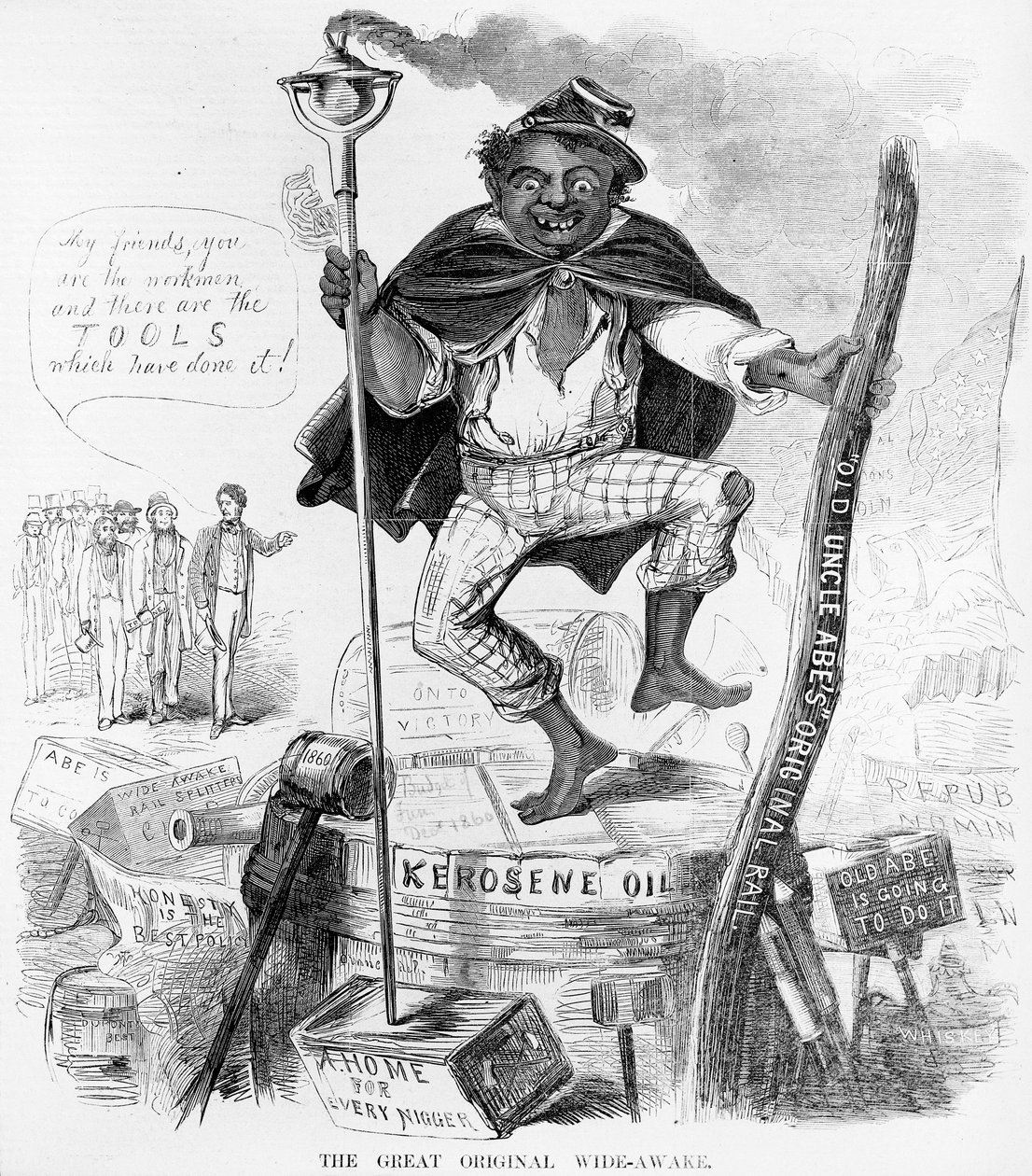 The Great Original Wide-Awake, noin 1860 tekijältä American School