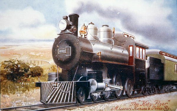 "The Katy Flyer", Missouri, n. 1920 (väri litho) tekijältä American School
