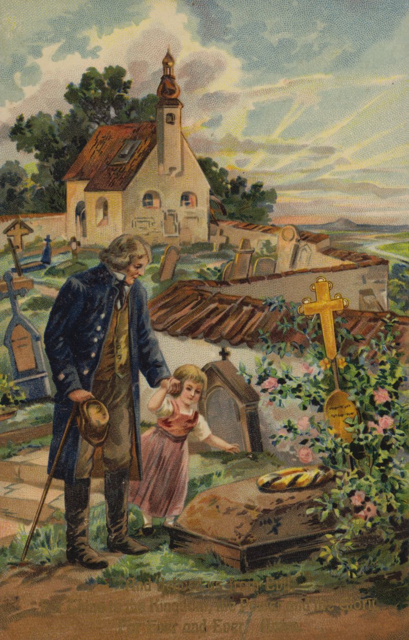 Isä meidän -rukous, ja vapauta meidät pahasta (chromolitho) tekijältä American School