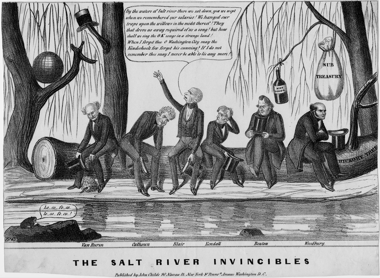 The Salt River invincibles, julkaisija John Childs, New York ja Washington, c. 1840, tekijältä American School