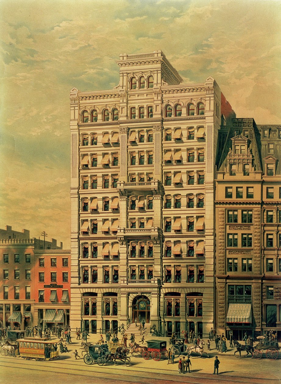 The Standard Oil Company Building, 26 Broadway, New York, pub. Root and Tinker, 1886 tekijältä American School