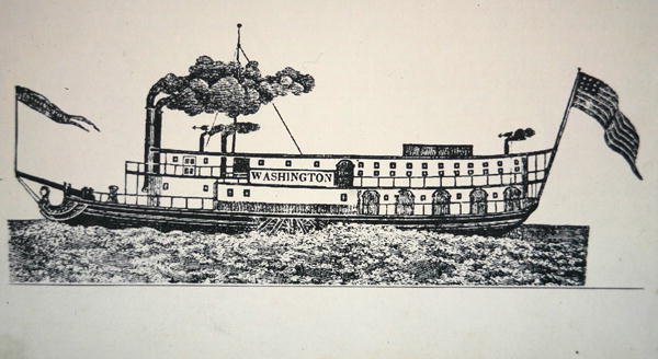 "Washington" -höyrylaiva (kaiverrus) tekijältä American School