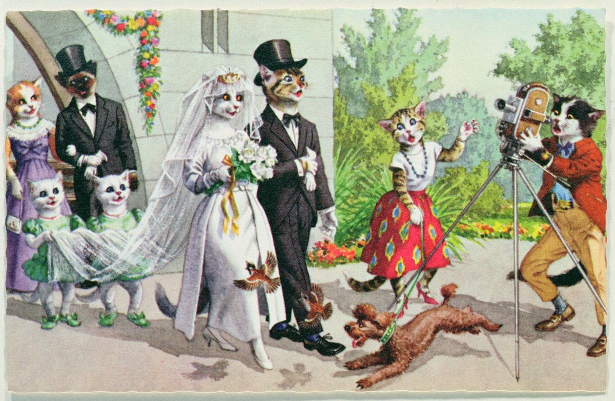 The Wedding, 1900-luvun alun amerikkalainen postikortti tekijältä American School