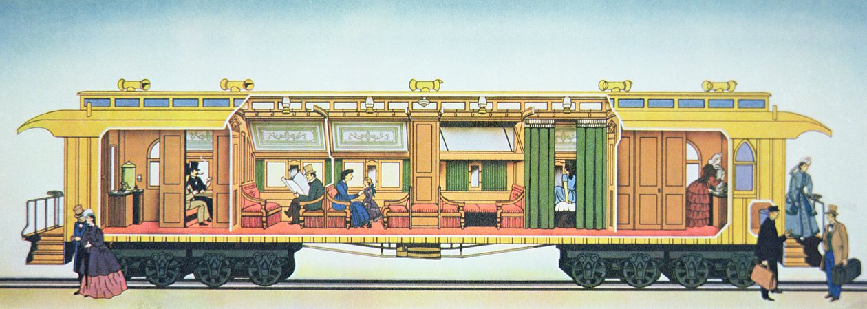 Ensimmäinen ylellinen Pullman-makuuvaunu tekijältä American School