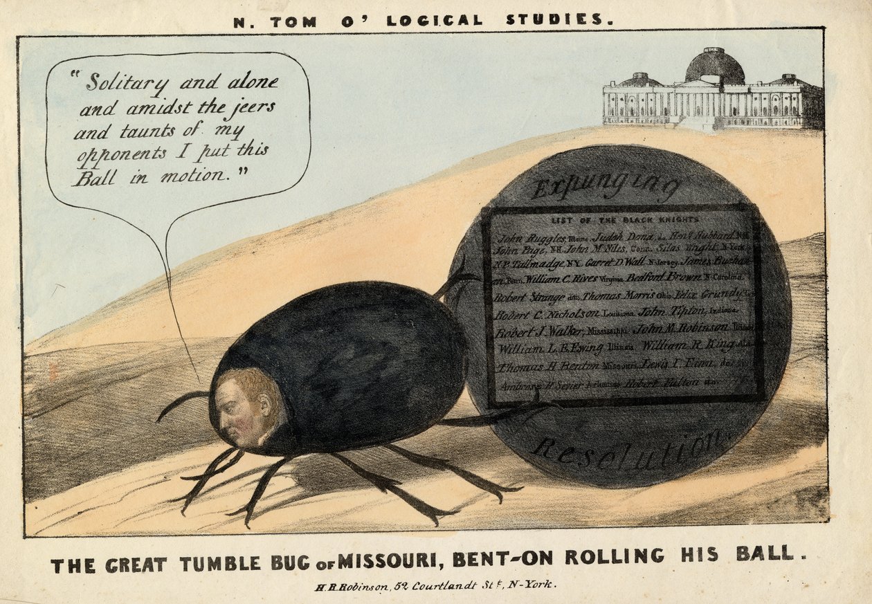 Missourin suuri räjähdys: Benton pyöräyttää palloa, 1837 tekijältä American School
