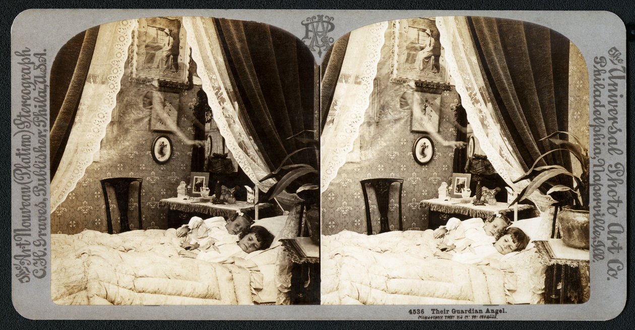 Heidän suojelusenkelinsä, 1897 (stereografi) tekijältä American School