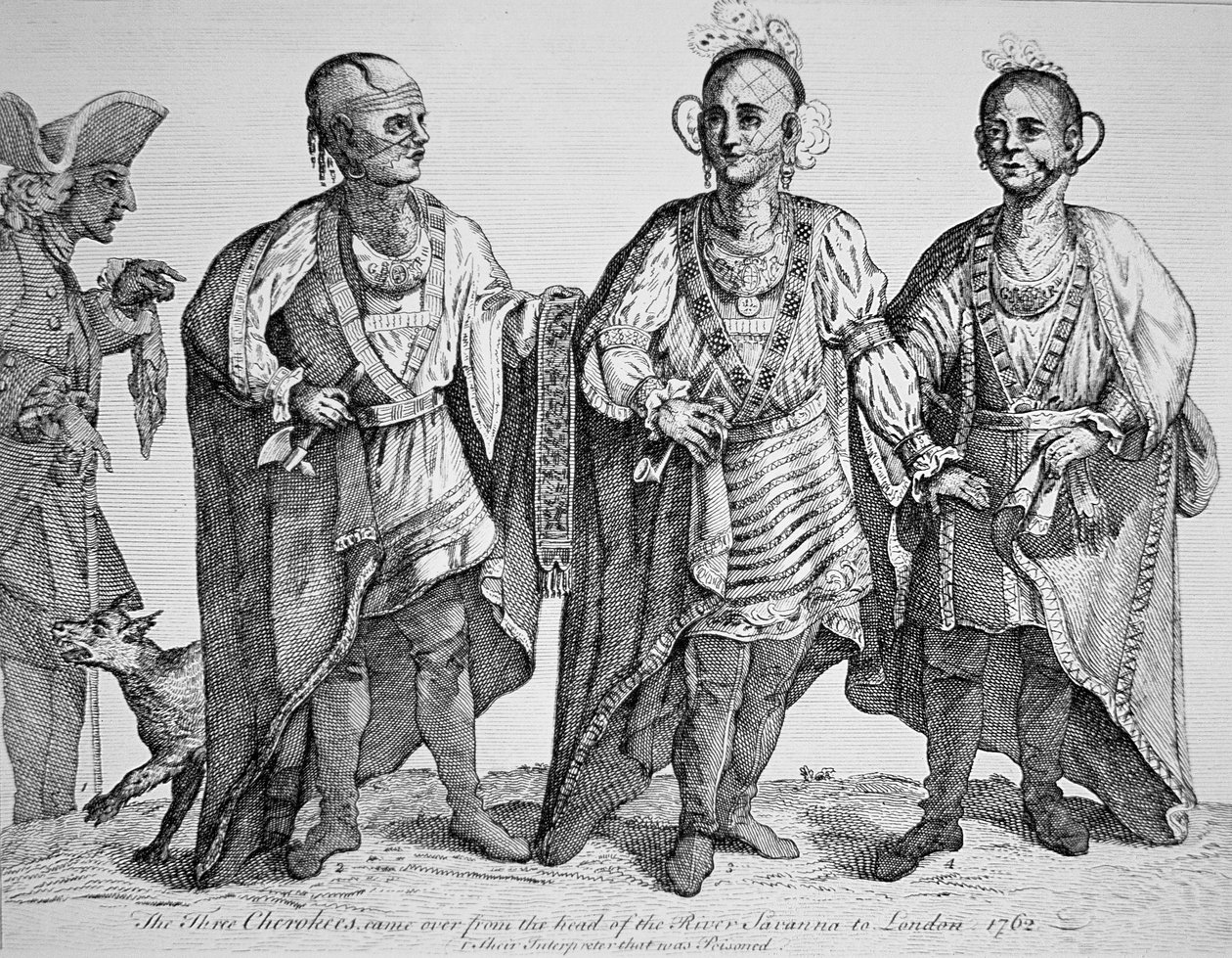 Kolme amerikkalaista Cherokee Chiefiä tekijältä American School
