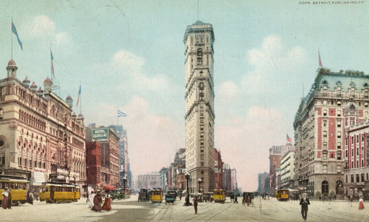 Times Square, New York, noin 1910 tekijältä American School