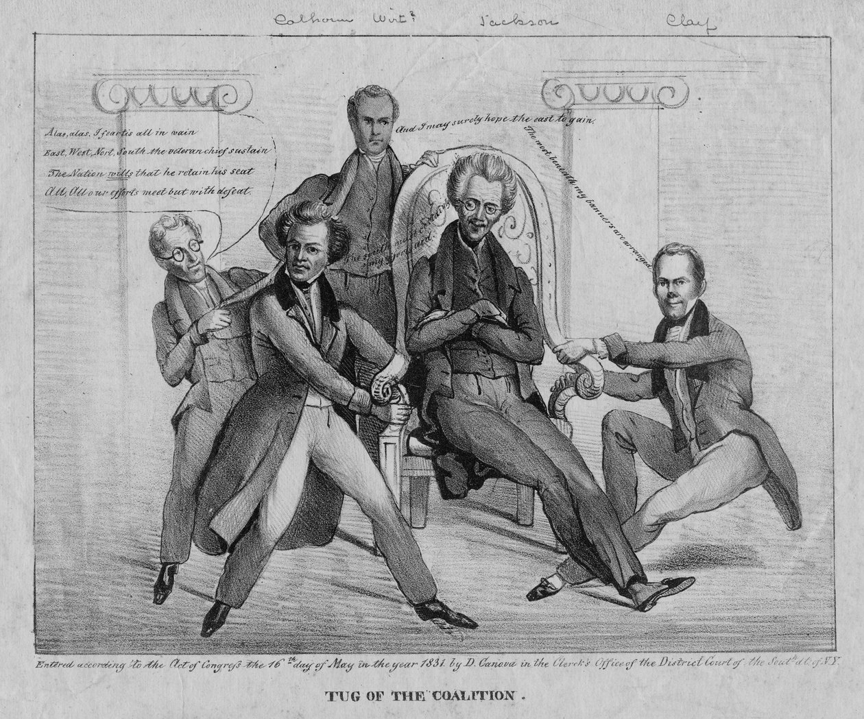 Koalition hinaaja, 1831 tekijältä American School