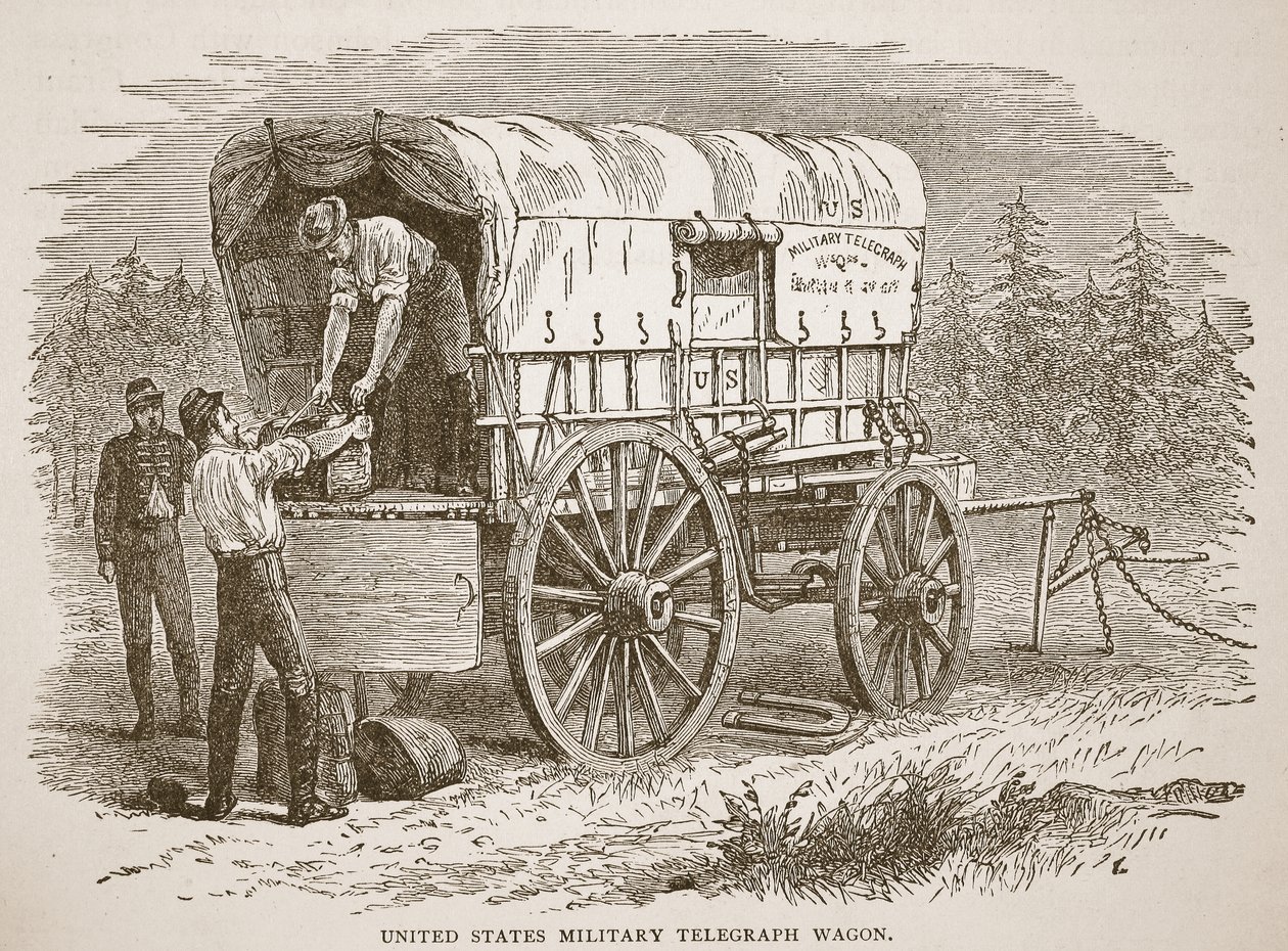 United States Military Telegraph Wagon, kirjapubista. 1896 tekijältä American School