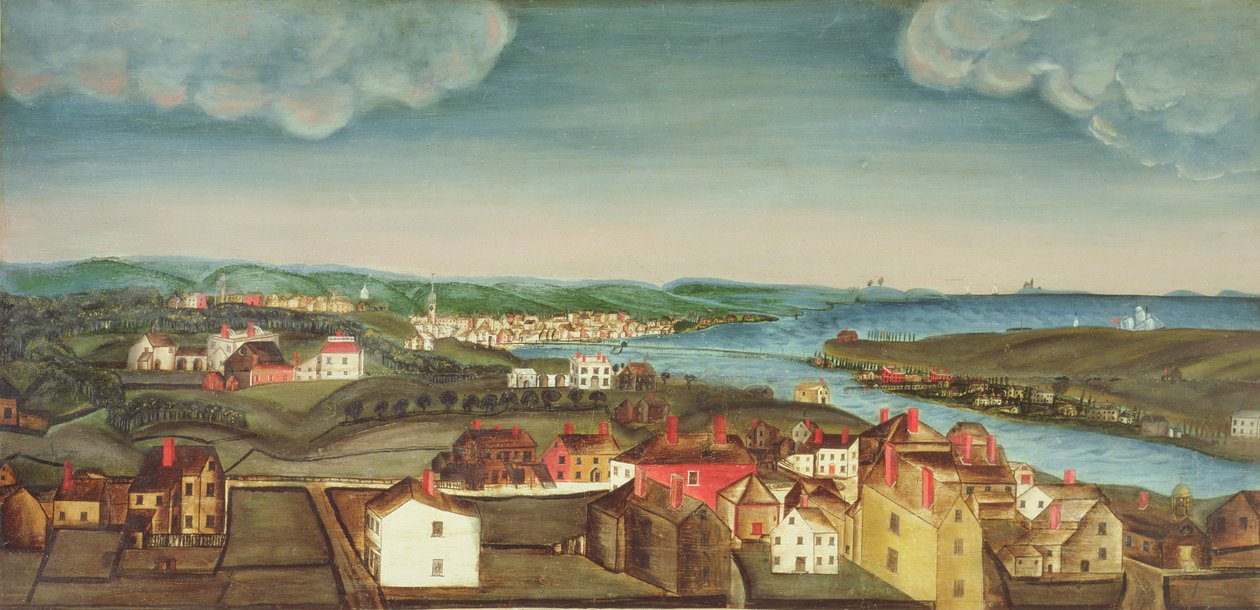 Näkymä Northfieldsistä (North Salem) ja Beverlystä, Massachusettsista tekijältä American School