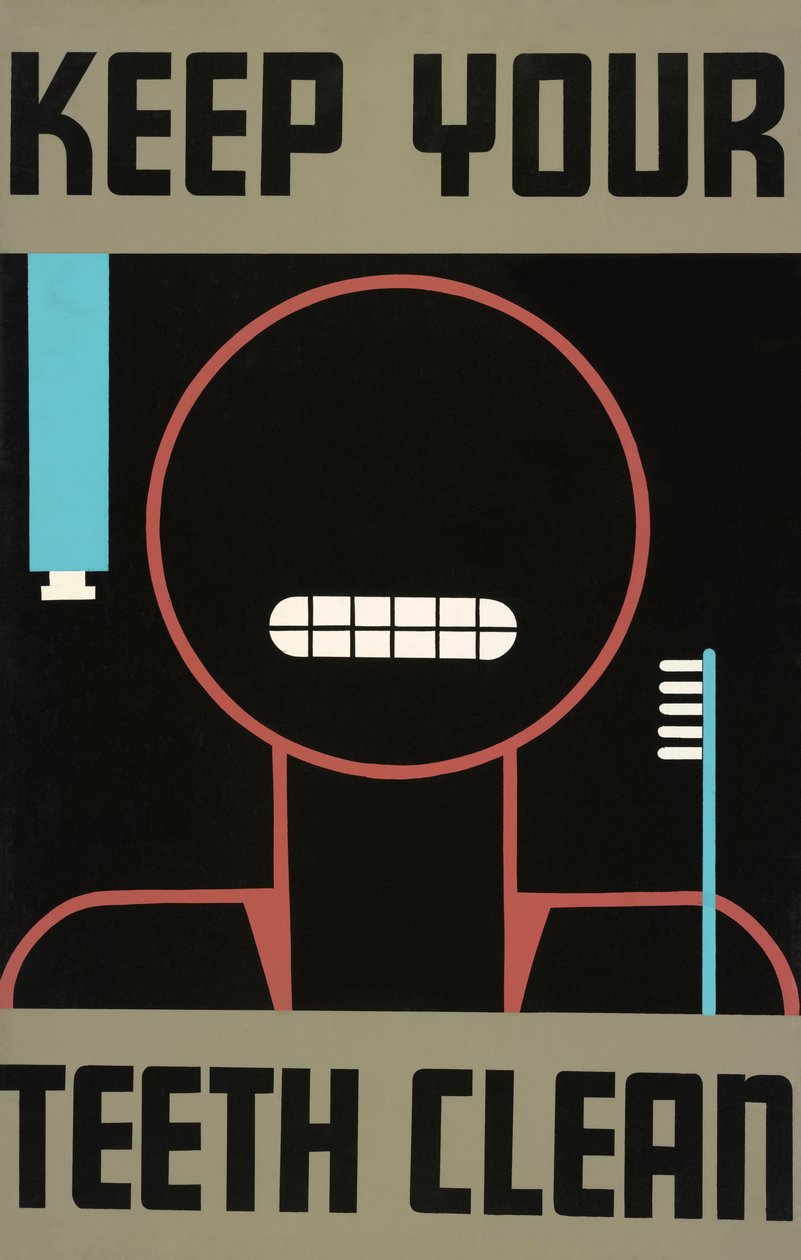 Vintage Pidä hampaasi puhtaina Juliste tekijältä American School