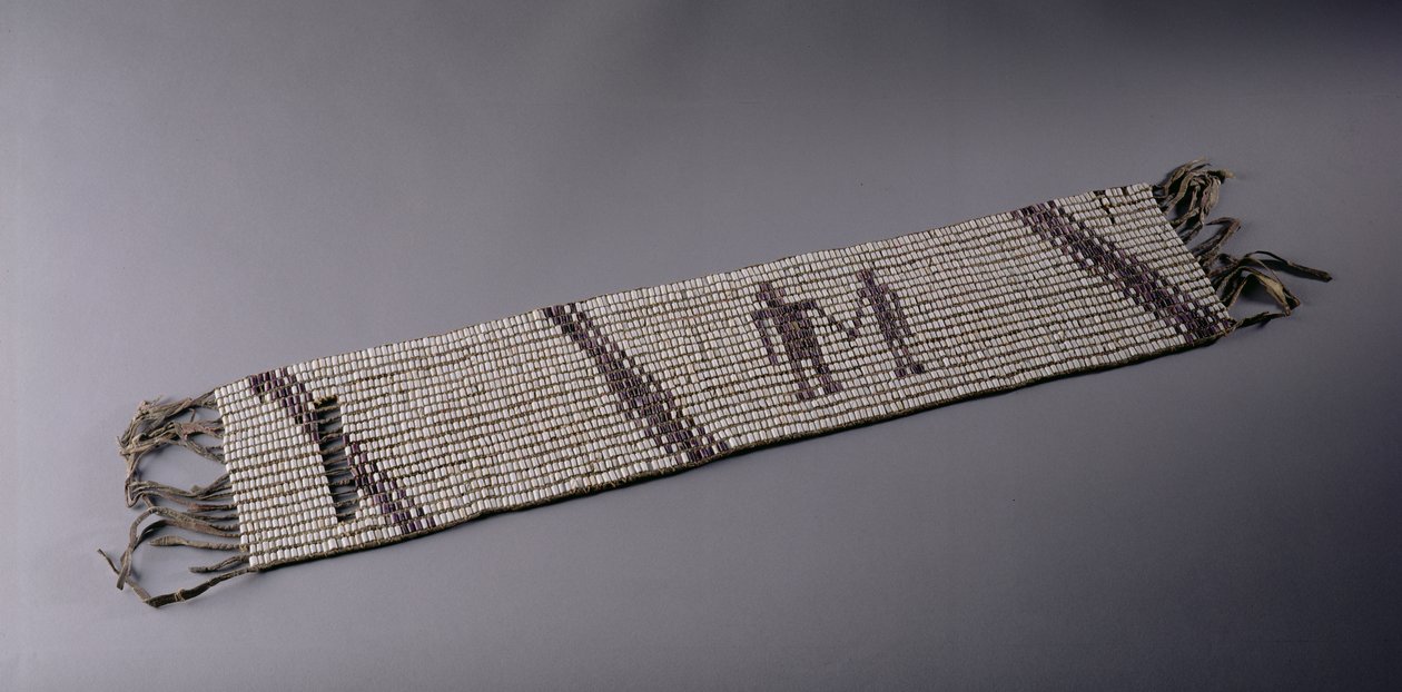 Wampum-vyö, Lenni Lenapen intialaisten valmistama Pennsylvania tekijältä American School