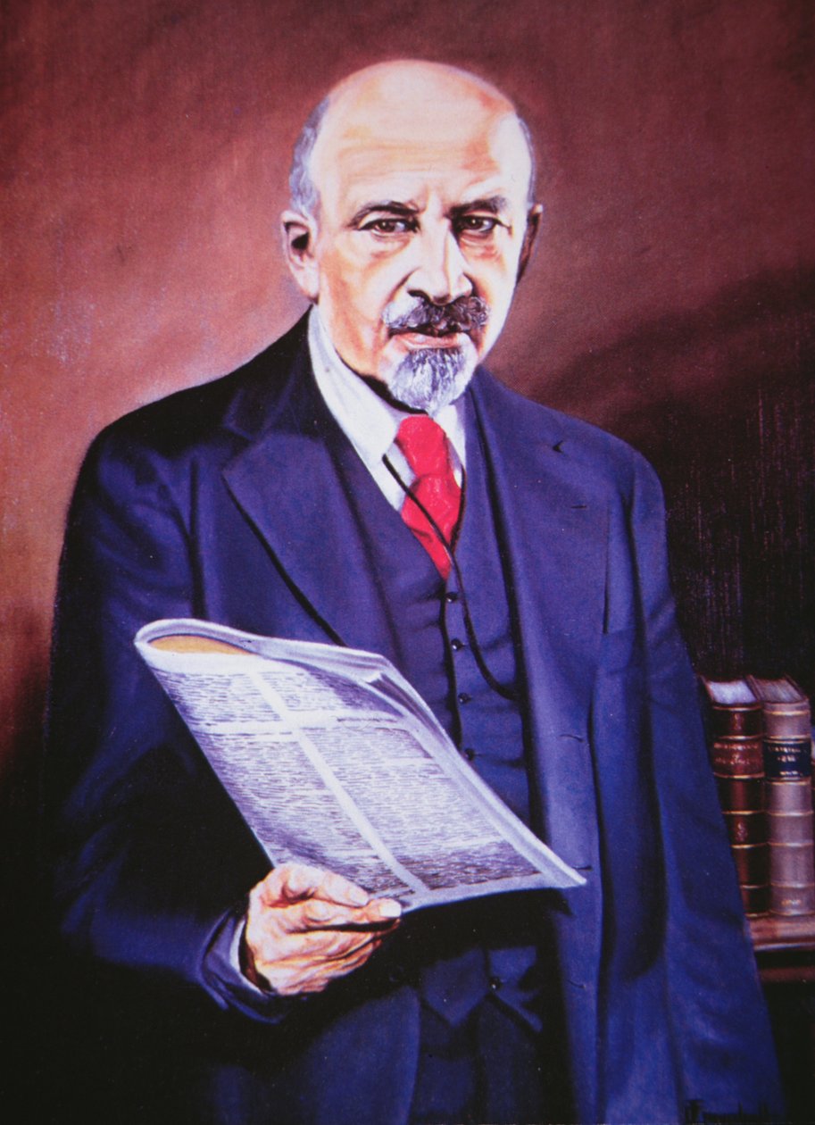 William Edward Burghardt du Bois (1868-1963) (öljy kankaalle) tekijältä American School