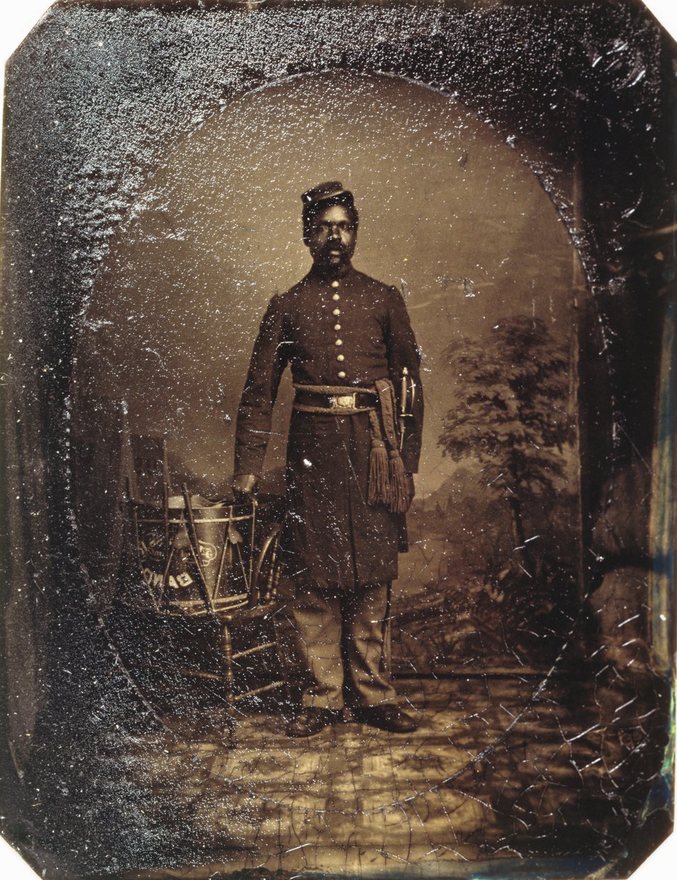 William J. Netson, 54. Massachusettsin jalkaväki, n. 1863 (tintyyppi) tekijältä American School