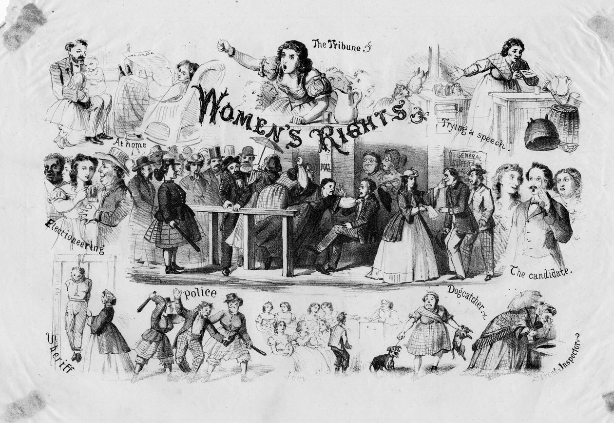 Naisten oikeudet, c. 1870 tekijältä American School