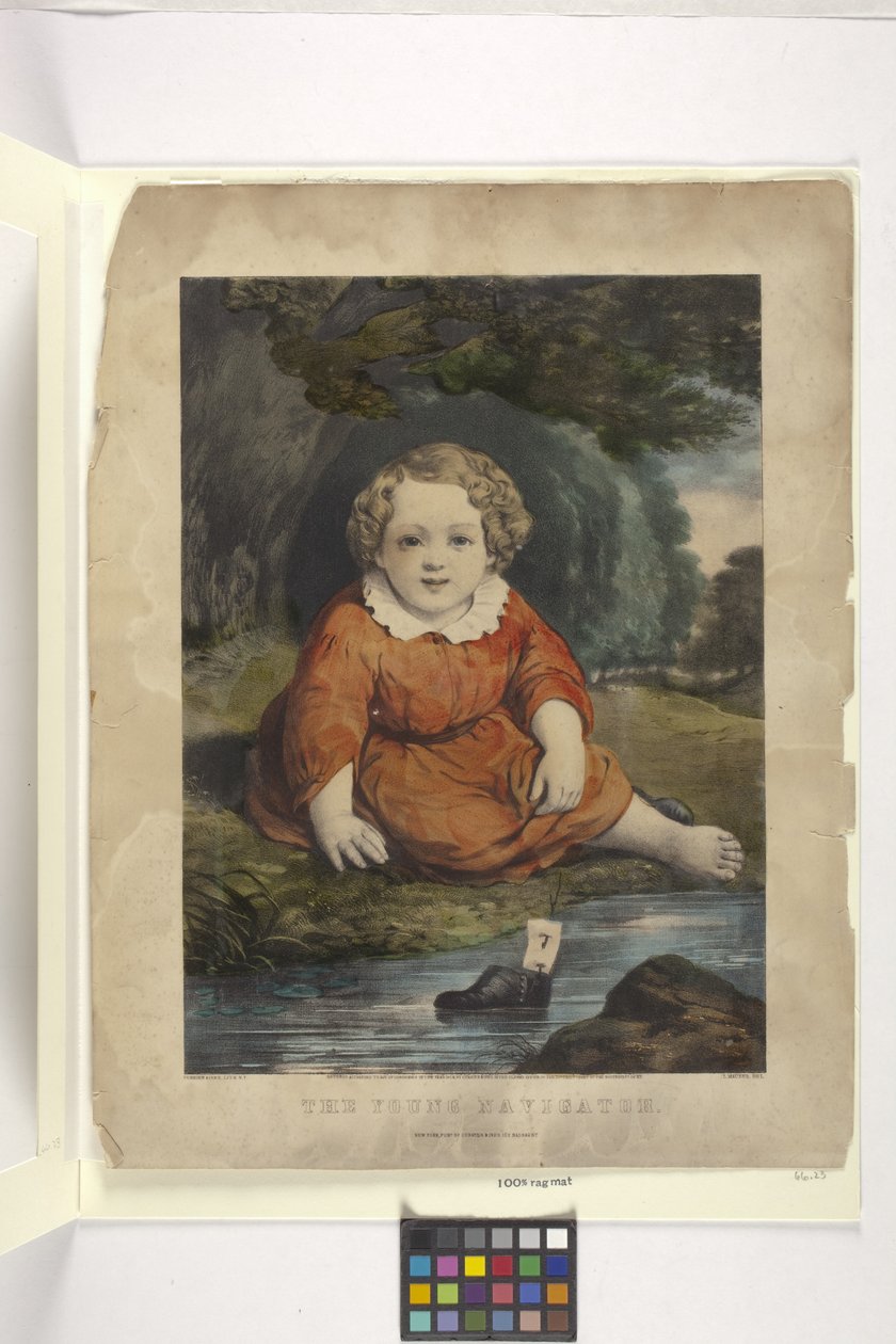 Young Navigator (käsinvärinen litografia) tekijältä American School