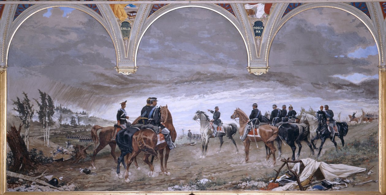Solferinon taistelu, 1886 tekijältä Amos Cassioli