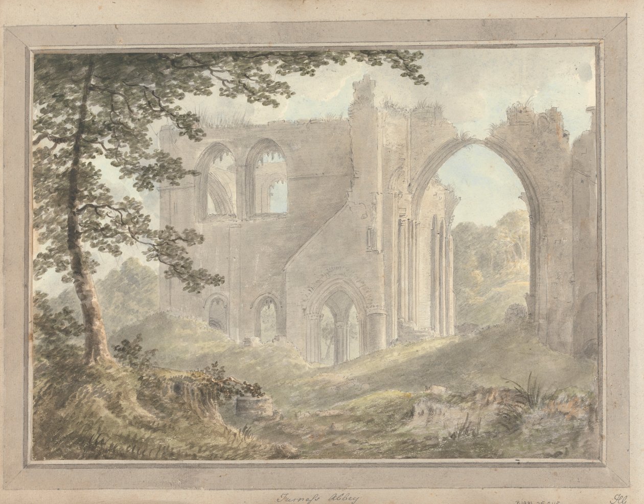 Näkymiä Englannissa, Skotlannissa ja Walesissa: Furness Abbey tekijältä Amos Green