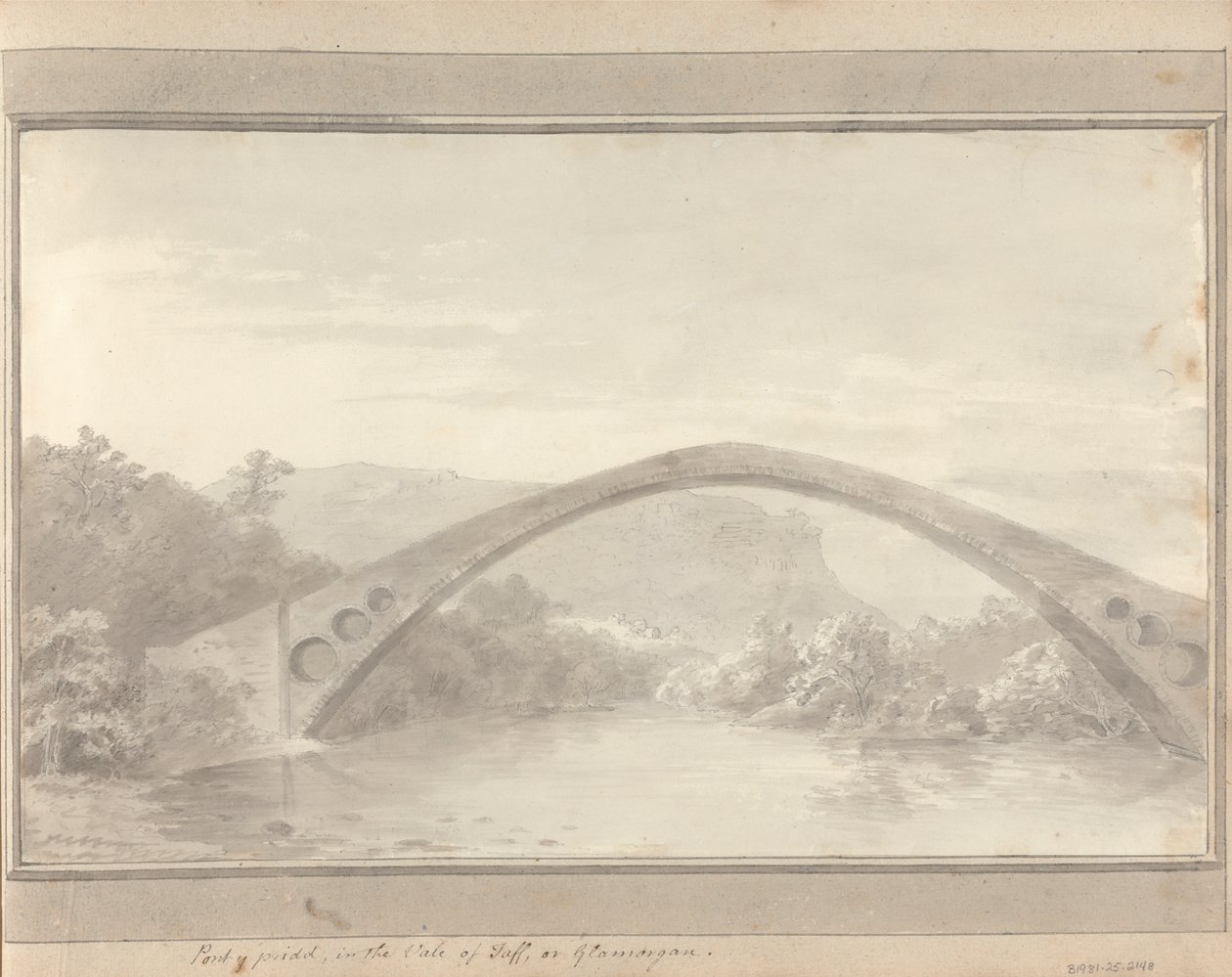 Näkymät Englannissa, Skotlannissa ja Walesissa: Pont Y Pridd, Vale of Taff tai Glamorgan tekijältä Amos Green