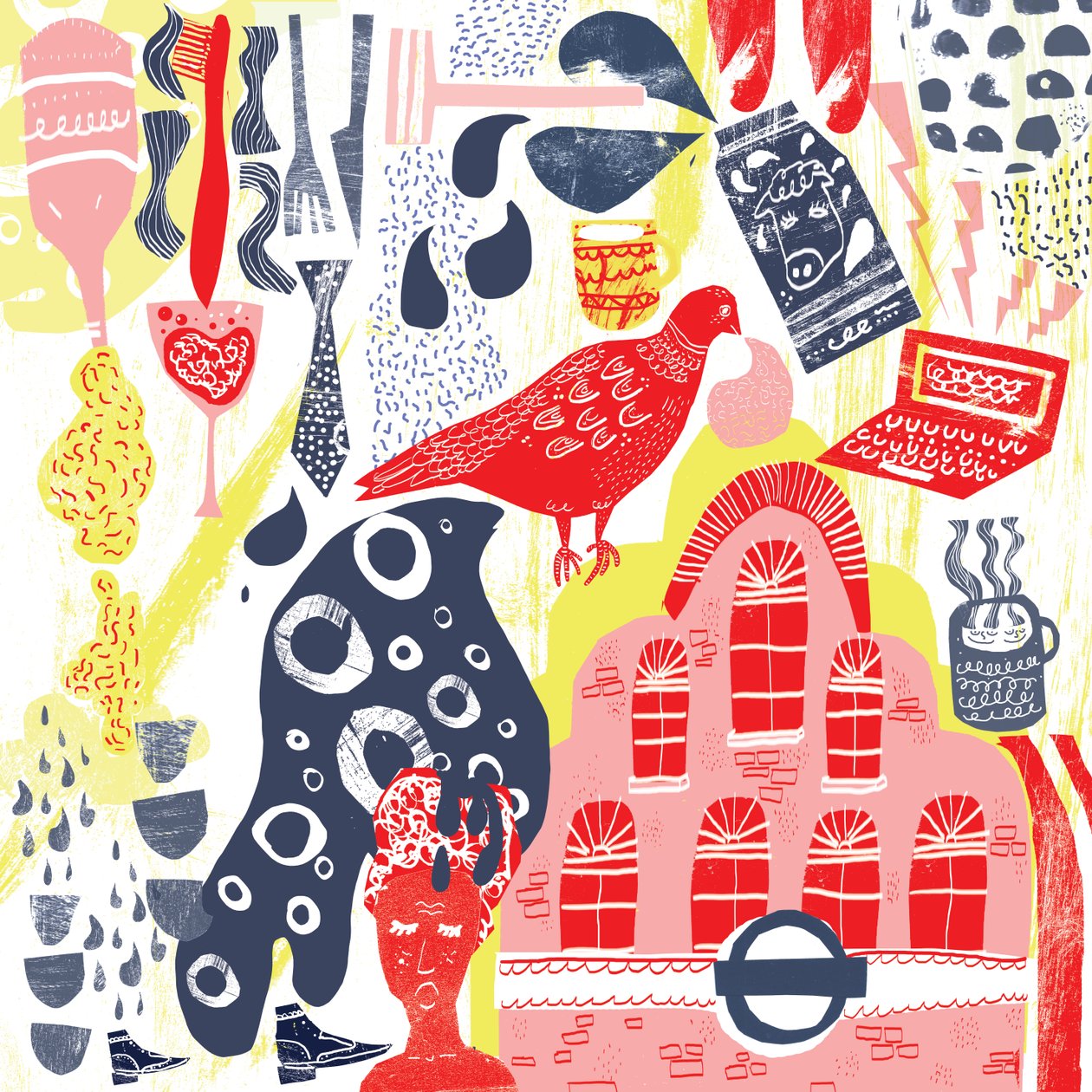Things That Are Grey, 2015 (digitaalinen kollaasi) tekijältä Amy Louise Evans
