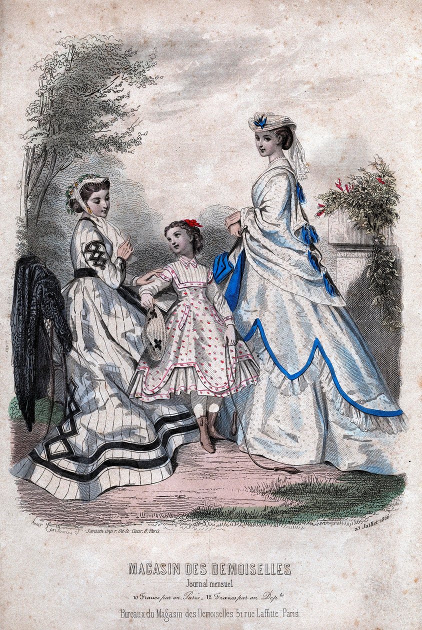 Paper de moda francès "Magasin des Demoiselles", París, 25 de juliol finlandès tekijältä Anais Toudouze