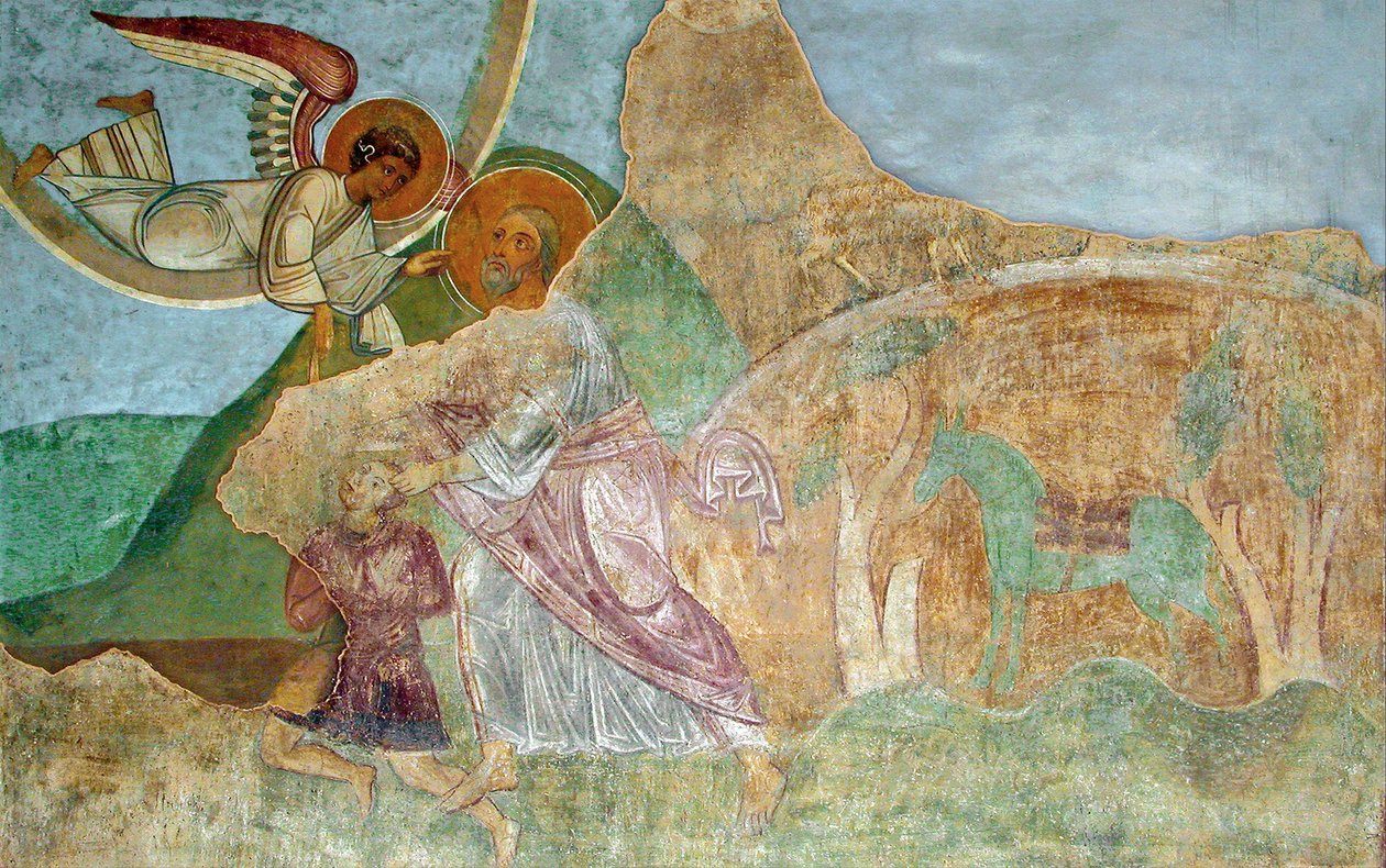 Abraham uhraa Iisakin tekijältä Ancient Russian frescos