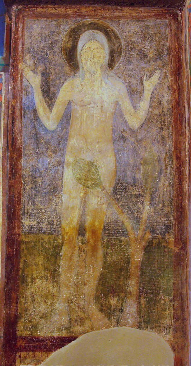 Pyhä Onufrius tekijältä Ancient Russian frescos