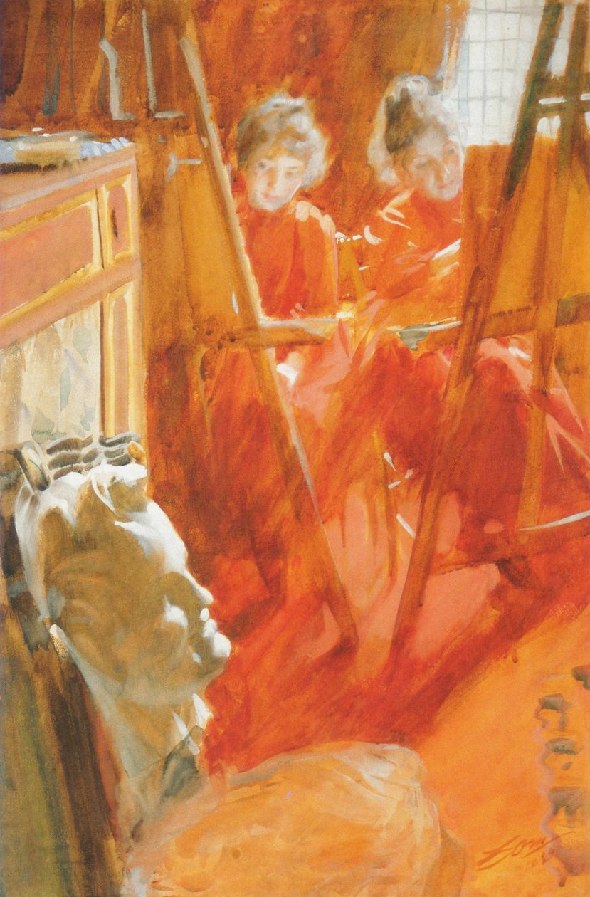 Les Demoiselles Schwartz tekijältä Anders Leonard Zorn