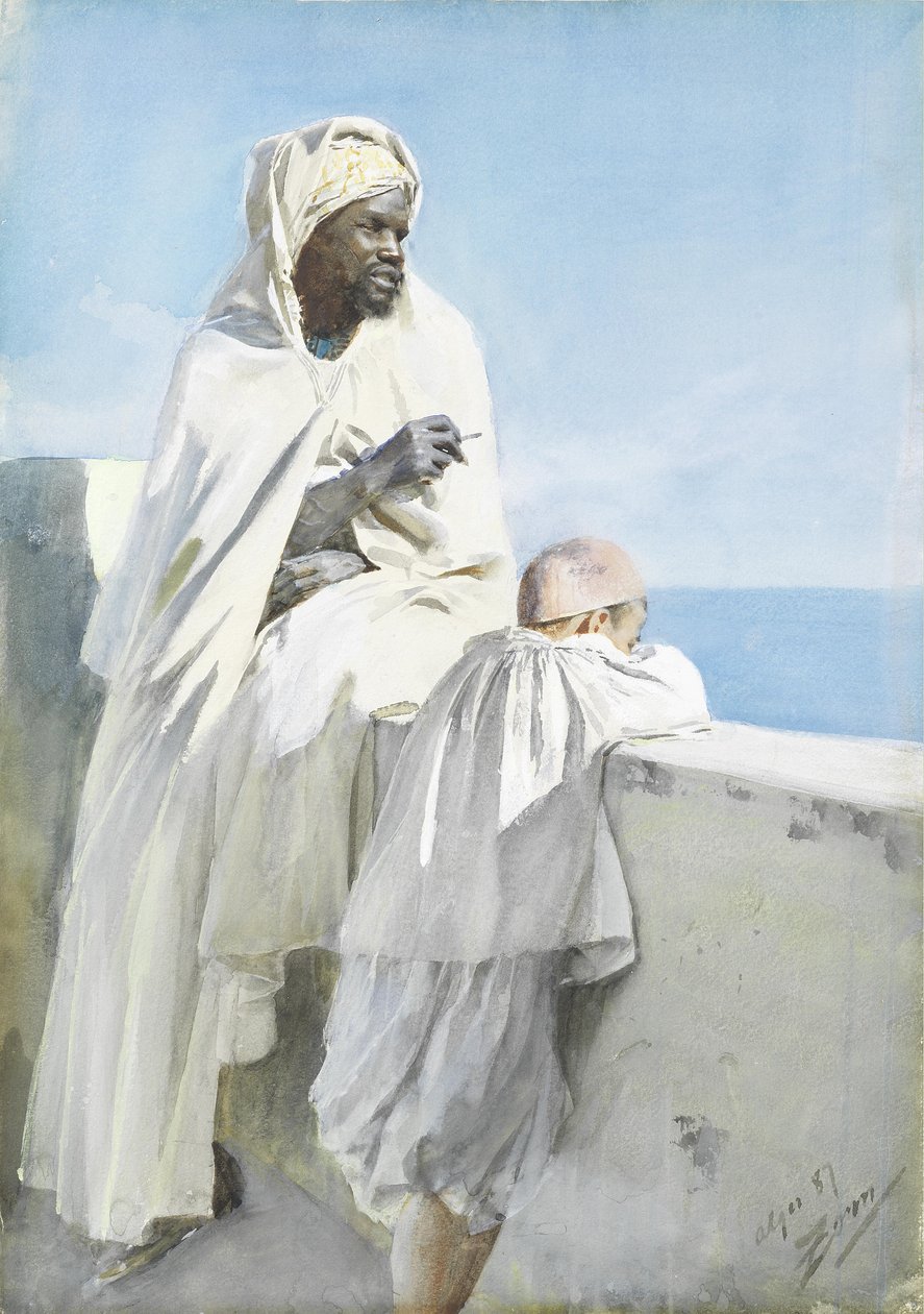 Mies ja poika Algerissa tekijältä Anders Leonard Zorn