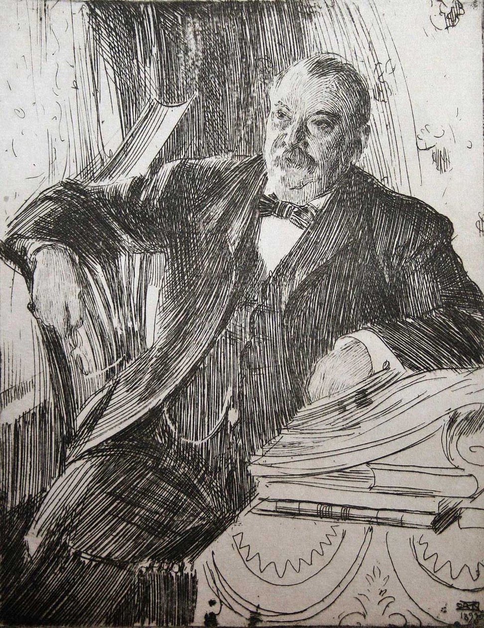 Presidentti Grover Cleveland tekijältä Anders Leonard Zorn