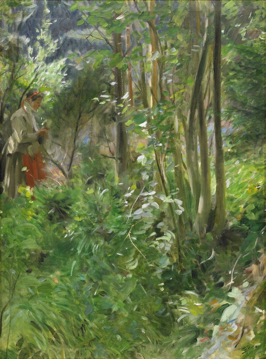 Aurinko metsässä tekijältä Anders Leonard Zorn