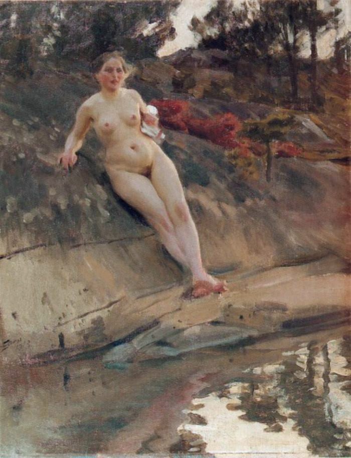 Aurinkoinen tyttö tekijältä Anders Leonard Zorn