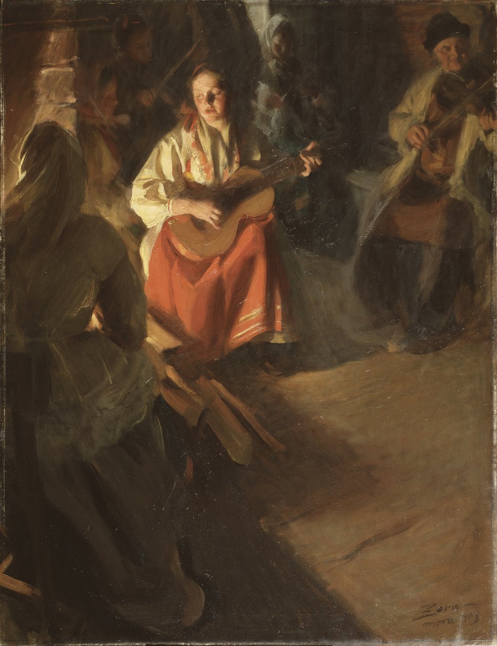 Musiikkiperhe, 1905 tekijältä Anders Leonard Zorn