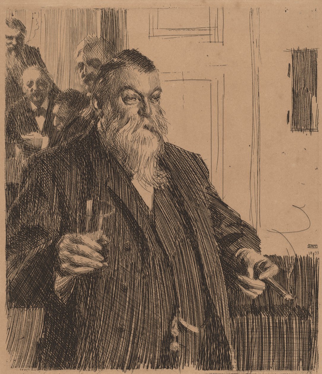 Toast II, 1893. tekijältä Anders Leonard Zorn