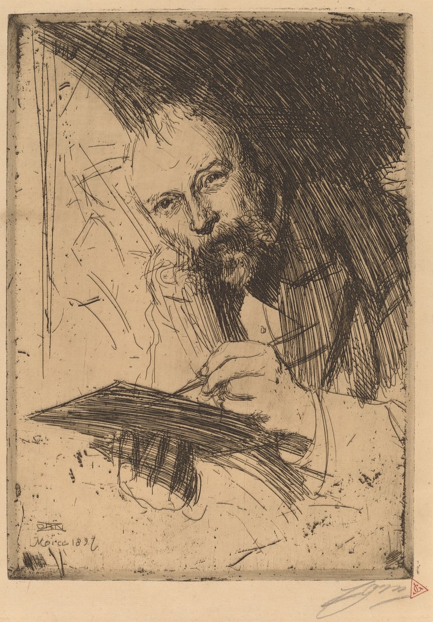 Carl Larsson, 1897. tekijältä Anders Leonard Zorn