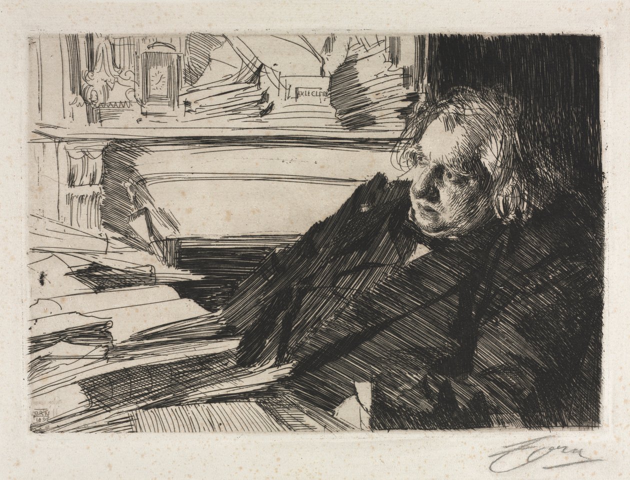 Ernest Renan, 1892. tekijältä Anders Leonard Zorn