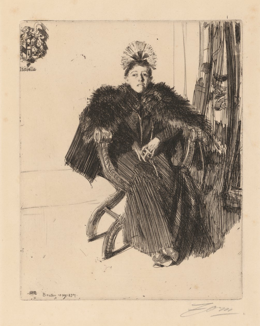 Isabella Stewart Gardner tekijältä Anders Leonard Zorn