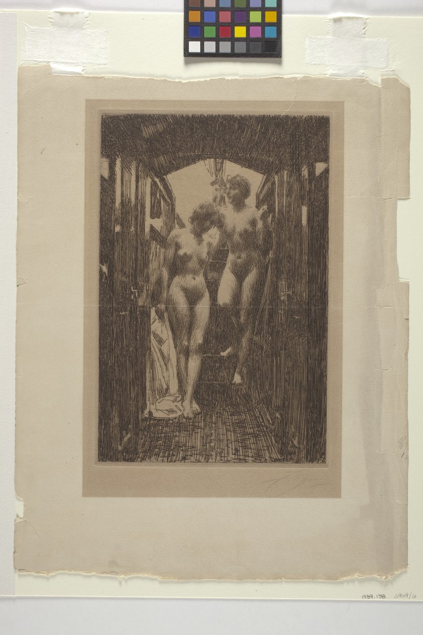 Le Cabine (etsaus) tekijältä Anders Leonard Zorn
