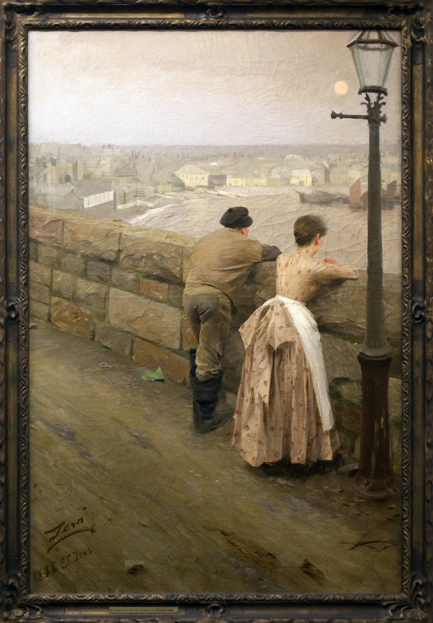 Saint Yvesin pecheurs (Morbihan). Anders Zornin (1860-1920) maalaus, öljy kankaalle, 1800-2000-luvun loppu. Kuvataidemuseo Paussa. tekijältä Anders Leonard Zorn