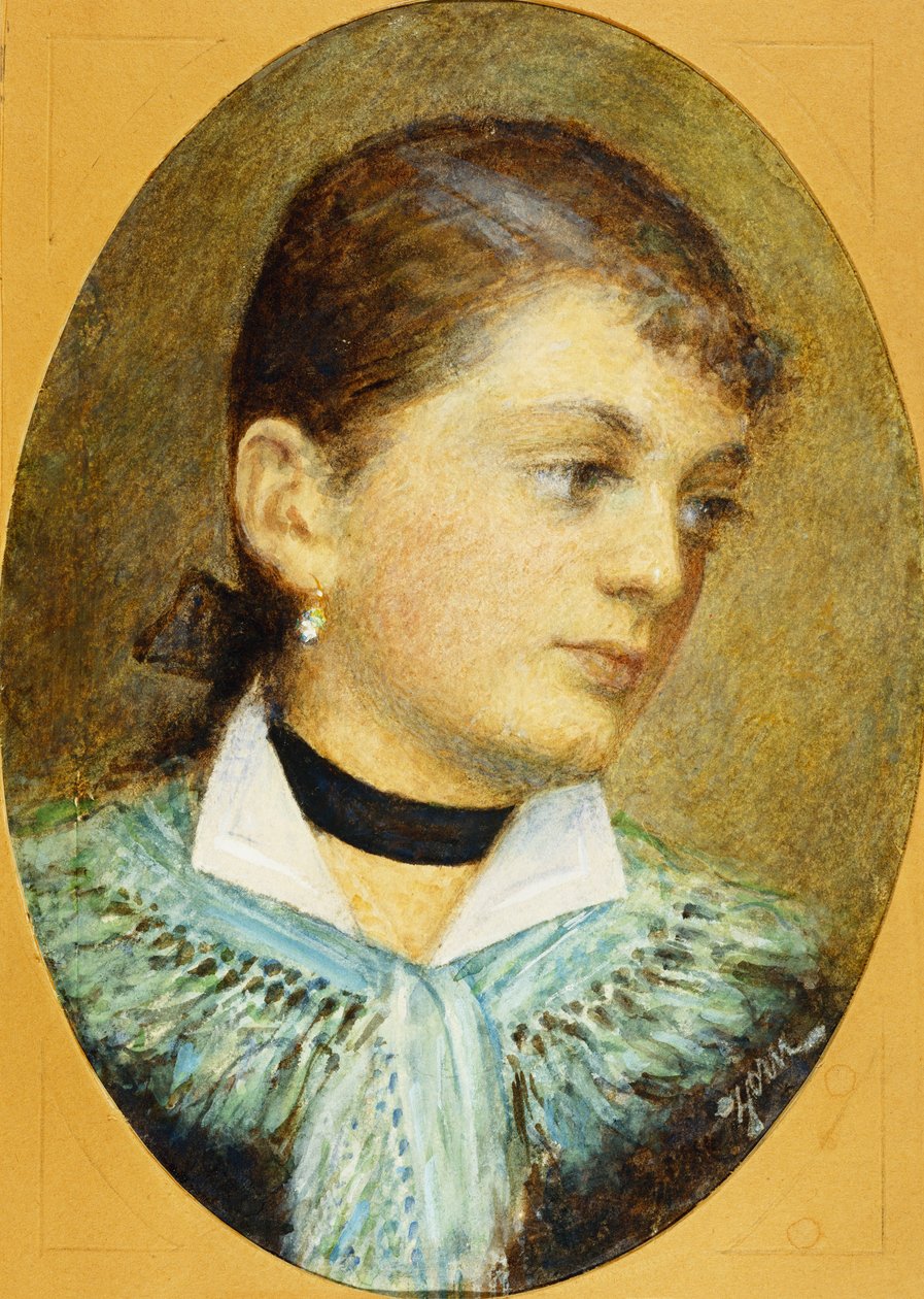 Augusta Holzerin muotokuva, 1879 tekijältä Anders Leonard Zorn