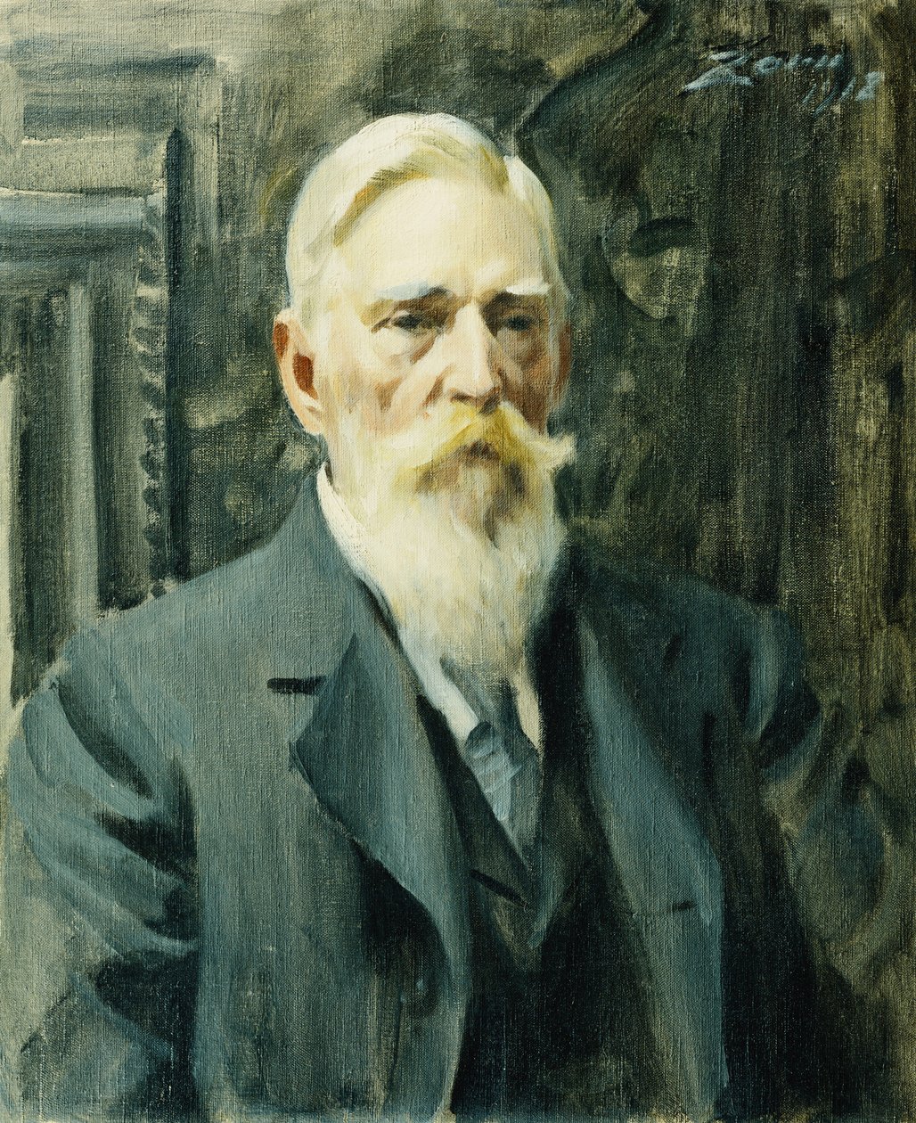 Carl Axel Soderlundin muotokuva, 1918 tekijältä Anders Leonard Zorn