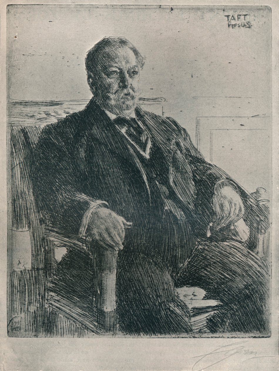 Presidentti Taft, 1911 tekijältä Anders Leonard Zorn