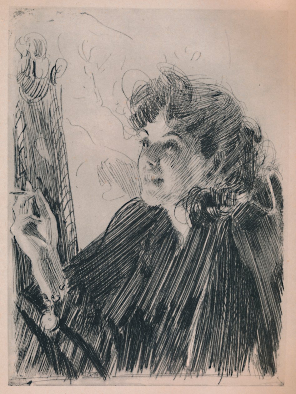Tupakkatanssi, noin 1890-luku, 1946 tekijältä Anders Leonard Zorn