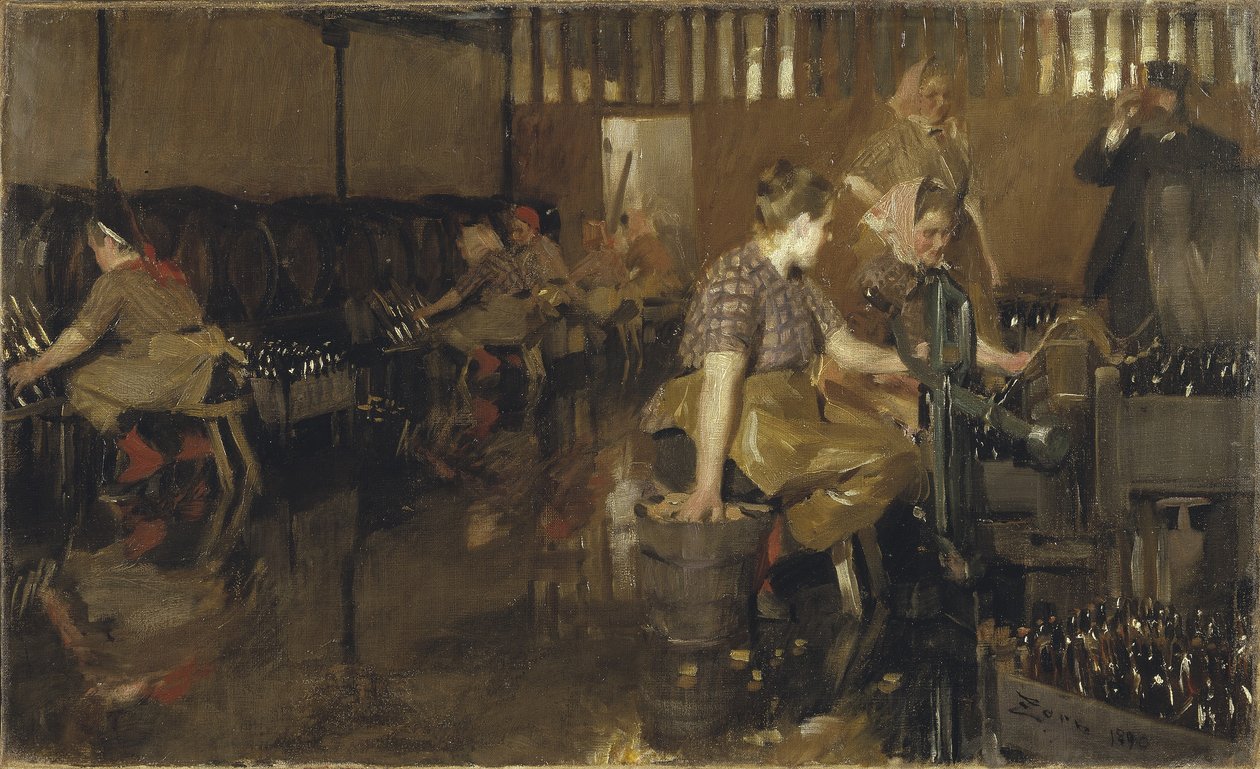 Pieni panimo, 1890 tekijältä Anders Leonard Zorn