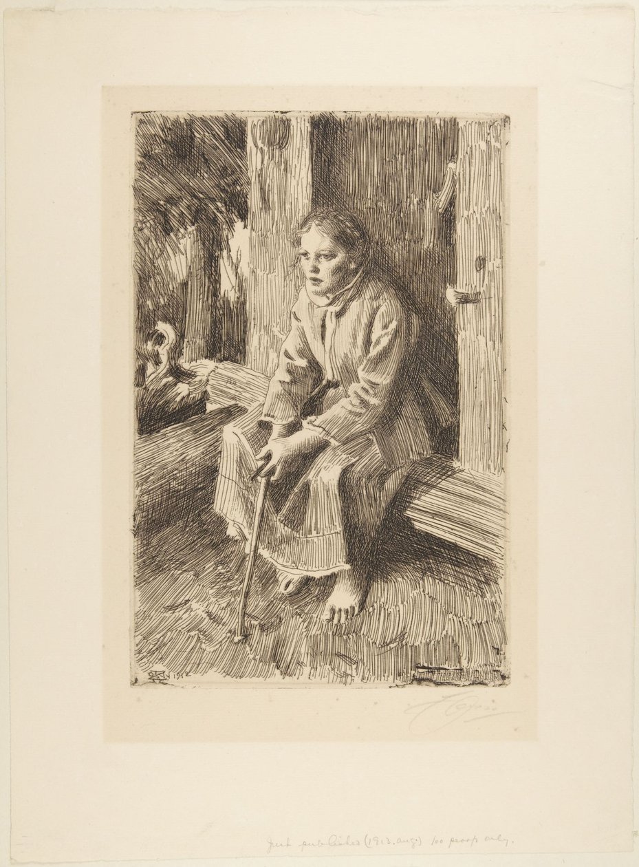 Karjatyttö tekijältä Anders Leonard Zorn