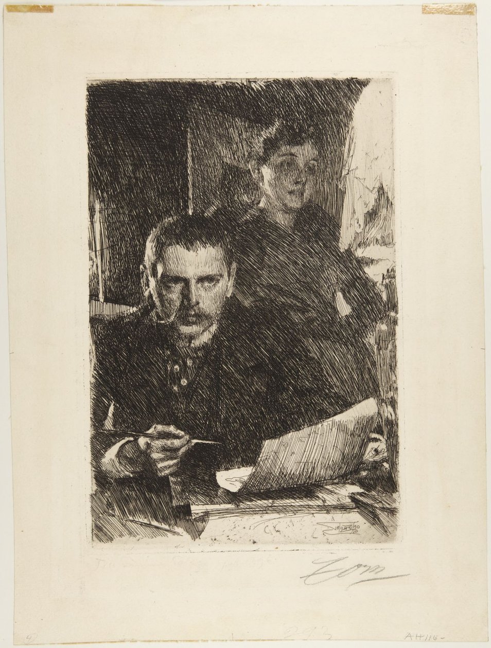 Zorn ja hänen vaimonsa tekijältä Anders Leonard Zorn