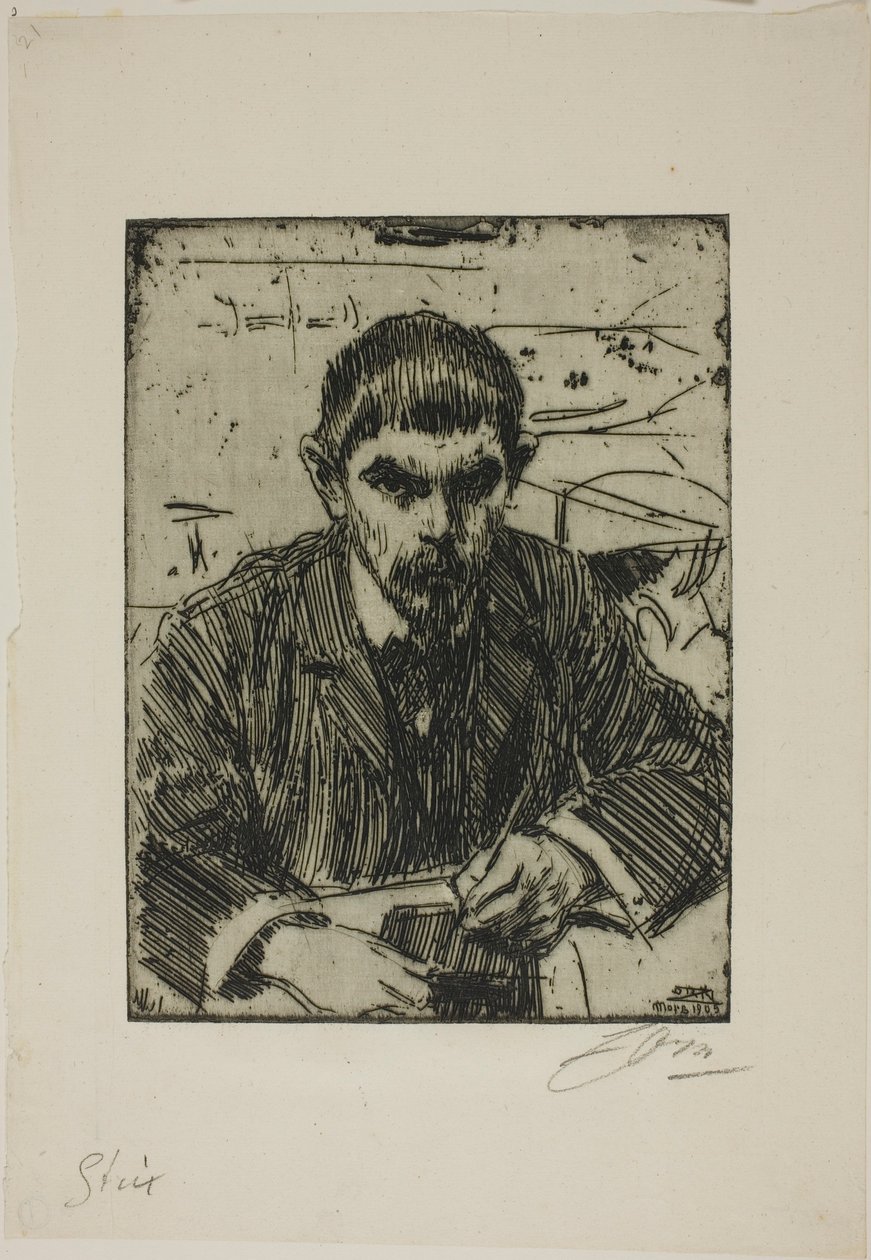 Albert Engström tekijältä Anders Zorn