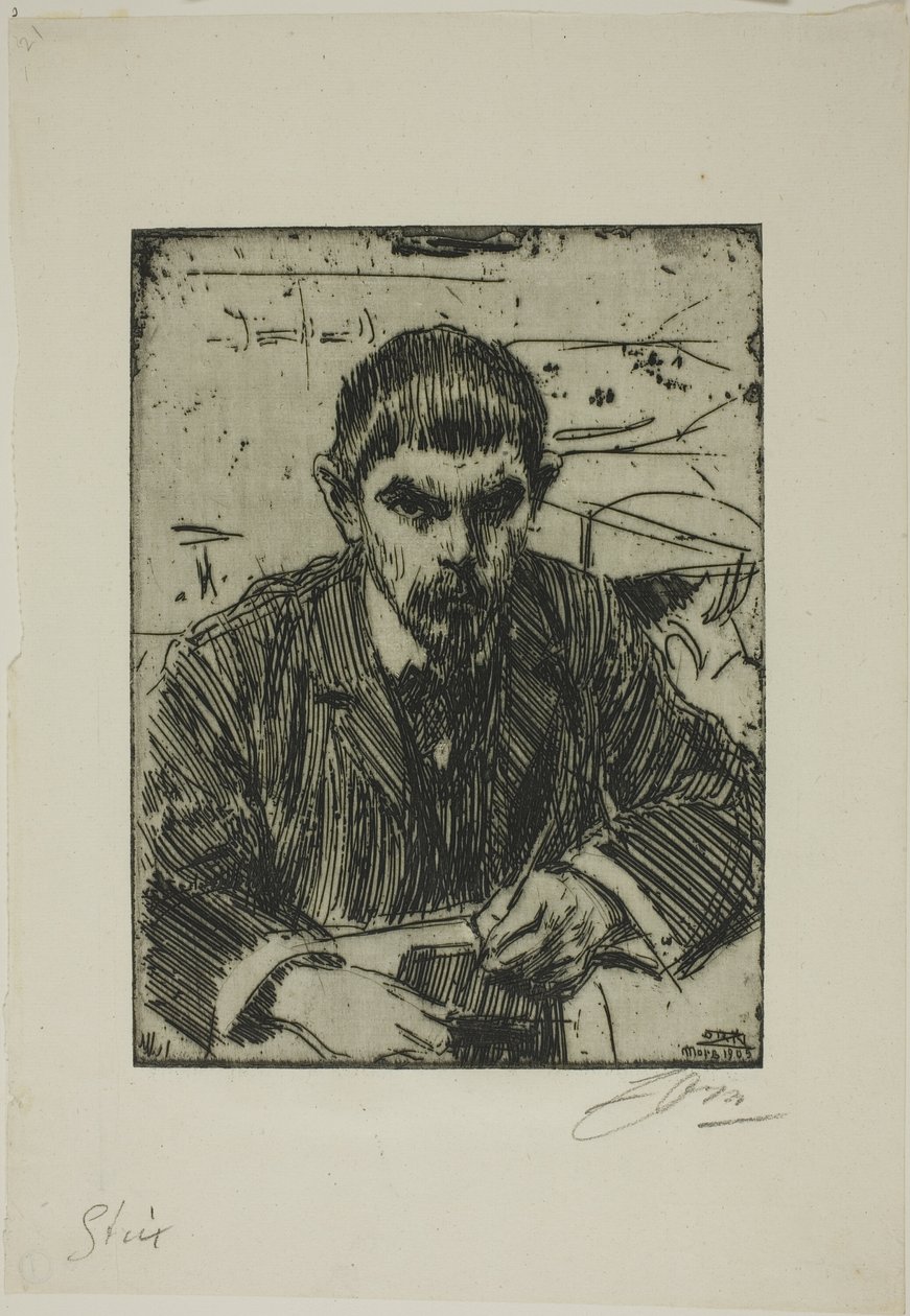 Albert Engström tekijältä Anders Leonard Zorn