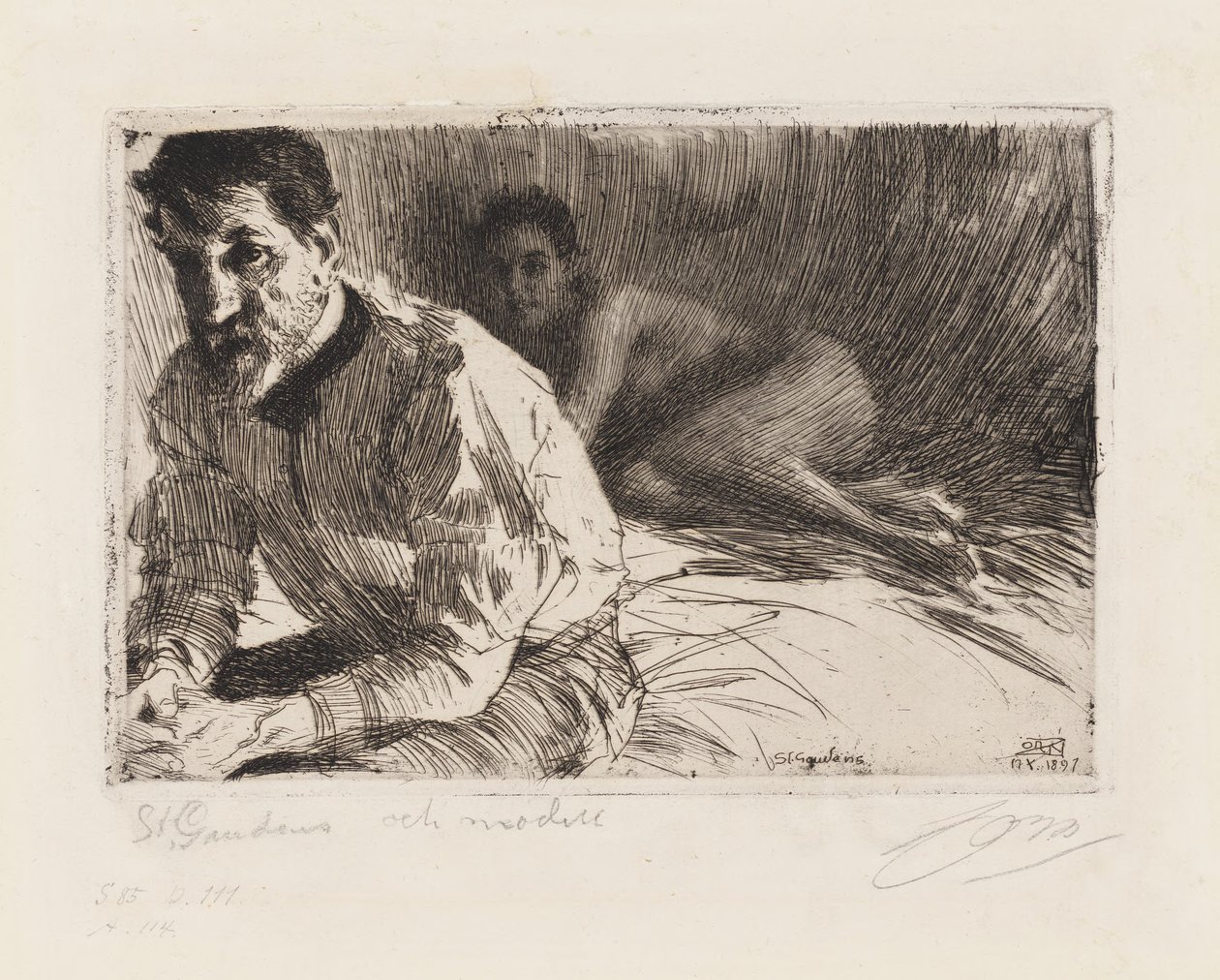 Augustus Saint-Gaudens tekijältä Anders Zorn